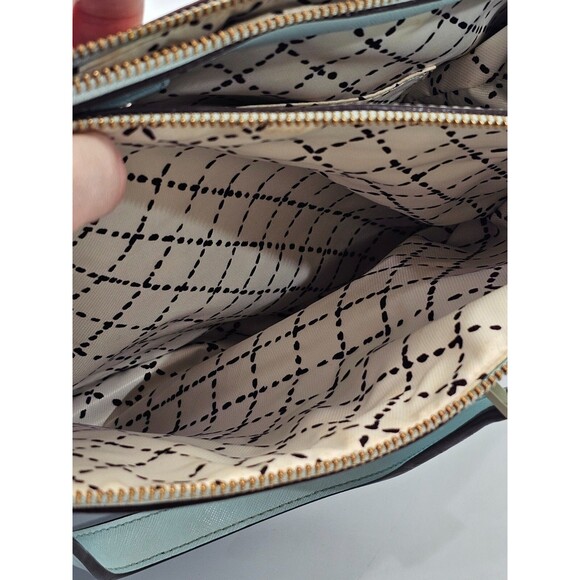 MW Kate Spade Lt Blue Saffiano Leather Large Loden Newbury Lane Handbag Purse - Picture 15 of 15